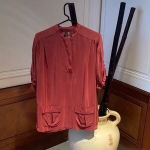Elegant Women's Rust Blouse